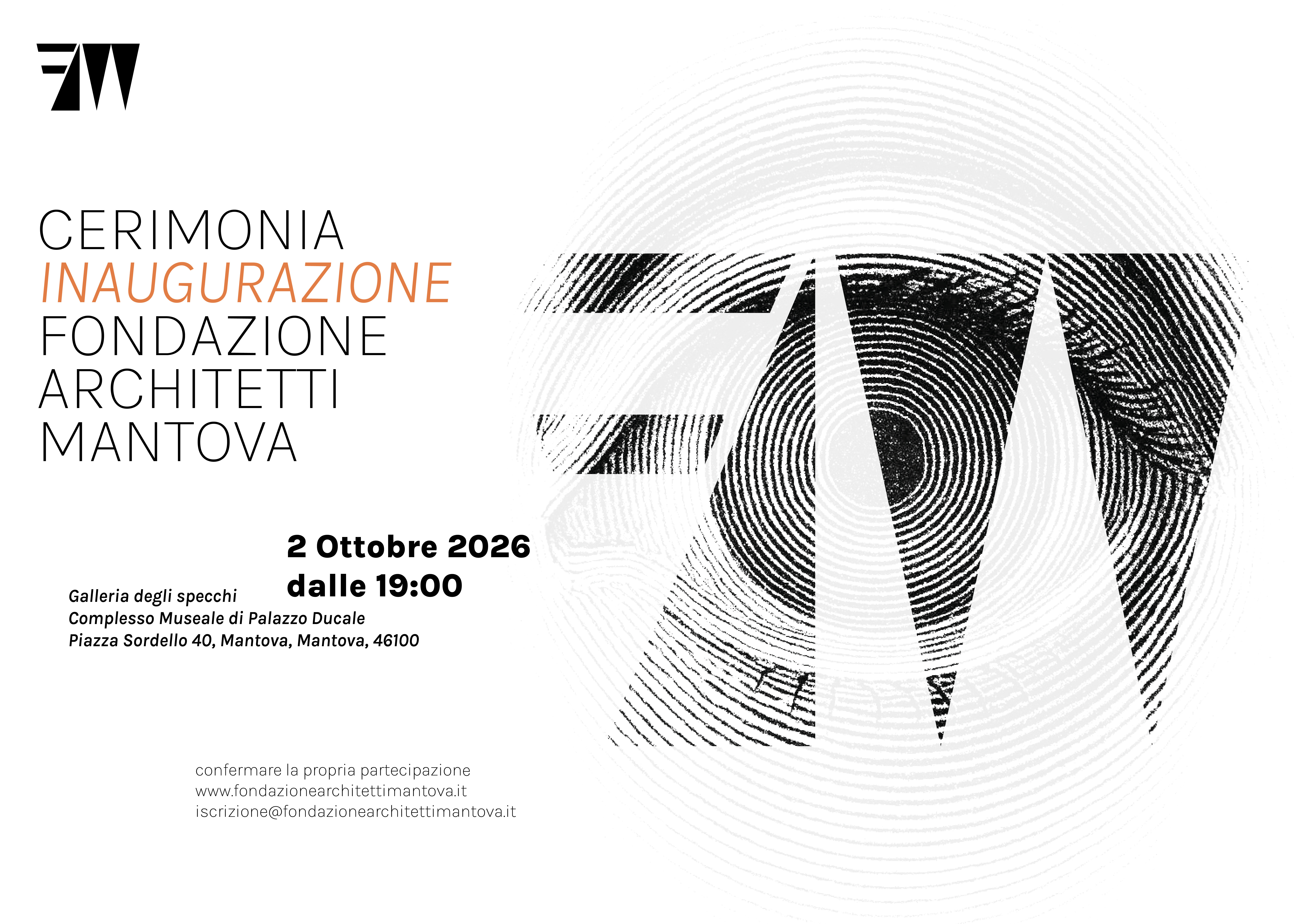 Cerimonia di Inaugurazione della Fondazione Architetti Mantova